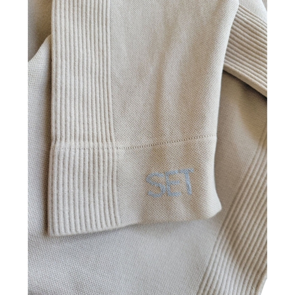 SET Active S Sculptflex Seamless Wide Waistband High Rise Power Legging Tan - Picture 9 of 12